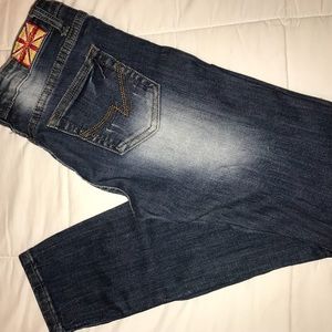 Machine Distressed Jeans